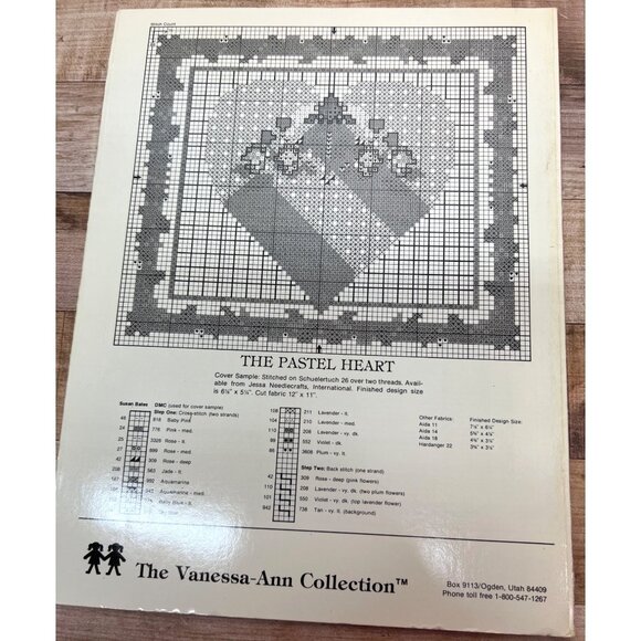 A Pink Parfait Cross-Stitch & Ribbon Work Pattern By The Vanessa-Ann Collection - Picture 3 of 3